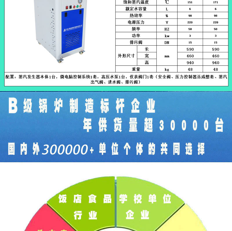 浙江聚能3KW电加热蒸汽发生器_08